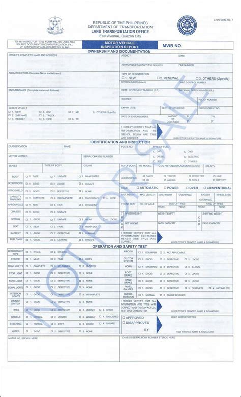 How to Get LTO Motor Vehicle Inspection Report .